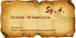 Szalai Artemíszia névjegykártya